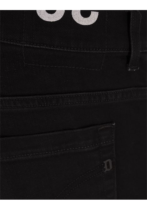 Jeans George Skinny In Denim Nero Effetto Used DONDUP | UP232-DSH337 IS6999